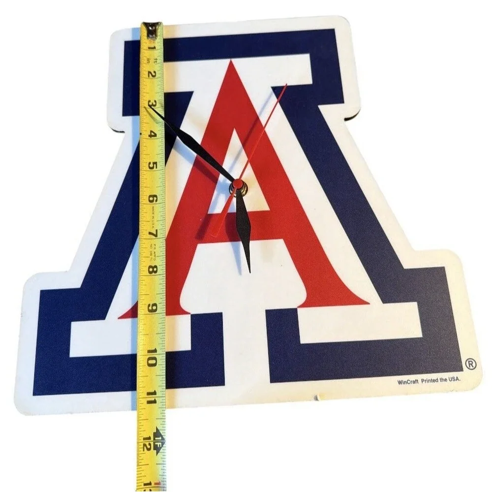 Arizona University Wildcats Logo Battery Wall Clock/ Clock Piece NOT Working